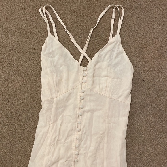 White maxi dress with buttons - Picture 2 of 2